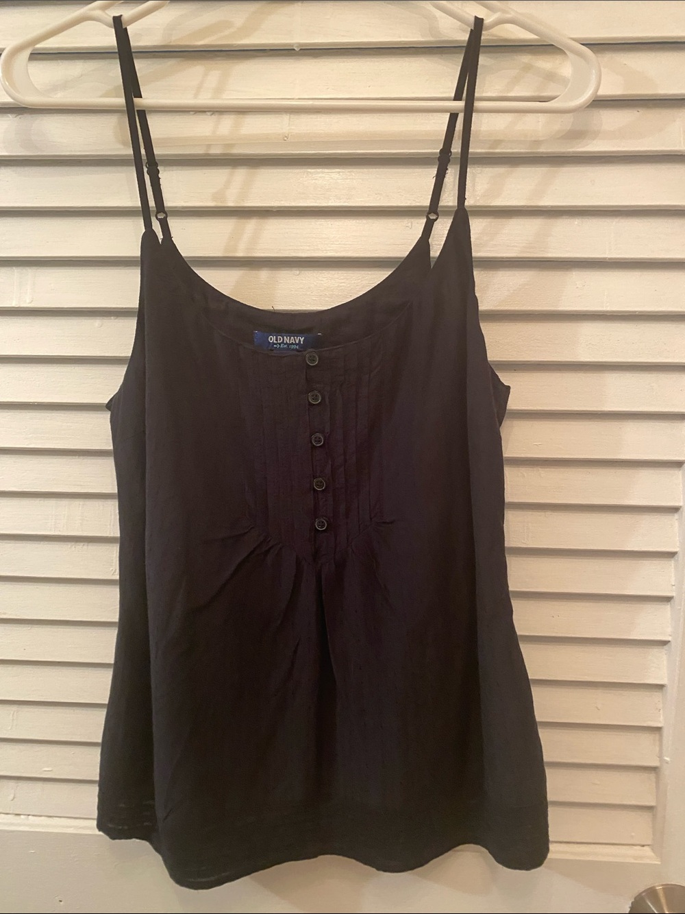 Old Navy Black Button-Front Camisole